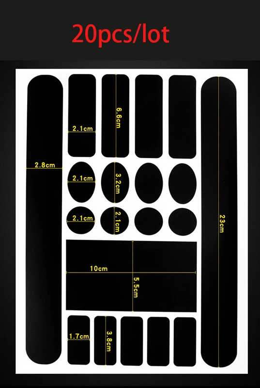 20 шт./лот, наклейка на велосипед, рама для горного велосипеда, задние вилки, защита цепи, защита от царапин, защитная наклейка