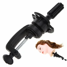 Mannequin Training Model Hairdressing Head Stand Holder Wig Stand Clamp Salon Styling Hair Tool Black Free Shipping Wholesale