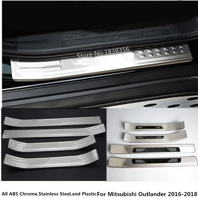 for mitsubishi outlander 2016 2017 2018 stainless steel pedal door