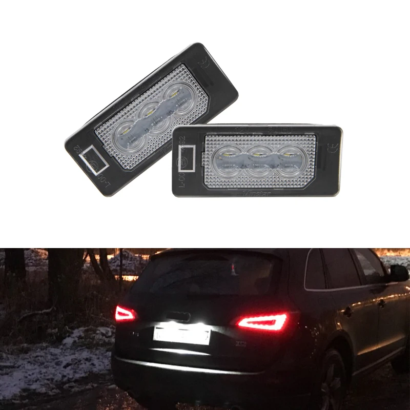 

For Skoda Octavia Sedan Rapid Fabia MK2 MK3 Superb B6 Combo Yeti 5L CAN-bus Led Number Plate Light Lamps White Auto Car Lamp