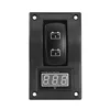 Panneau de Test numérique LED double voltmètre 12-24V, interrupteur à bascule pour voiture, moto, camion, cockpit marin, caravanes, bateau ► Photo 2/6