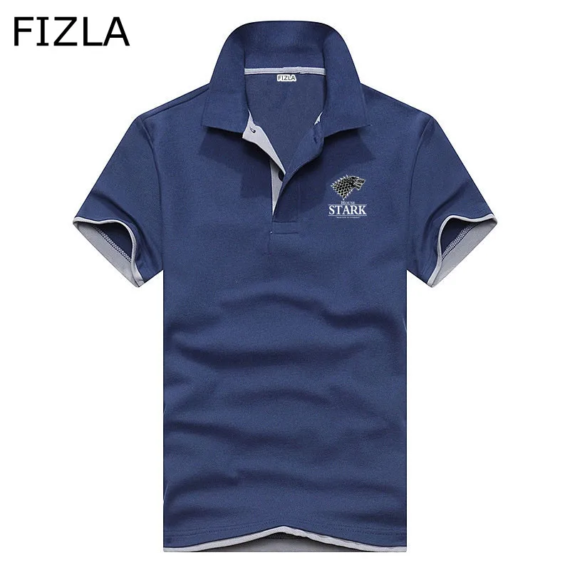 2018 Newest Europe size Casual polo shirt Men Solid polo shirt brands Game of Thrones polo shirts Breathable Short sleeve men