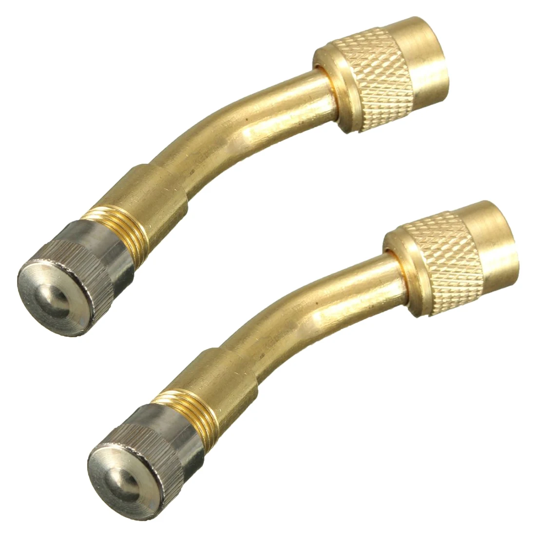 AUTO 2 pcs 135 Degree Angle Air Tyre Valve Extension Adaptor Long Shank