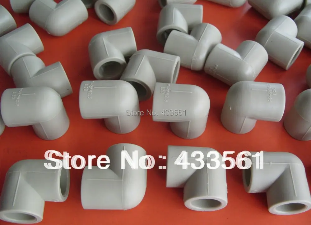 

Free Shipping 10pcs Quality Enviroment - friendly PPR Pipe Elbow 90deg Angel Fittings DN20 Connector for sanitary water pipeline