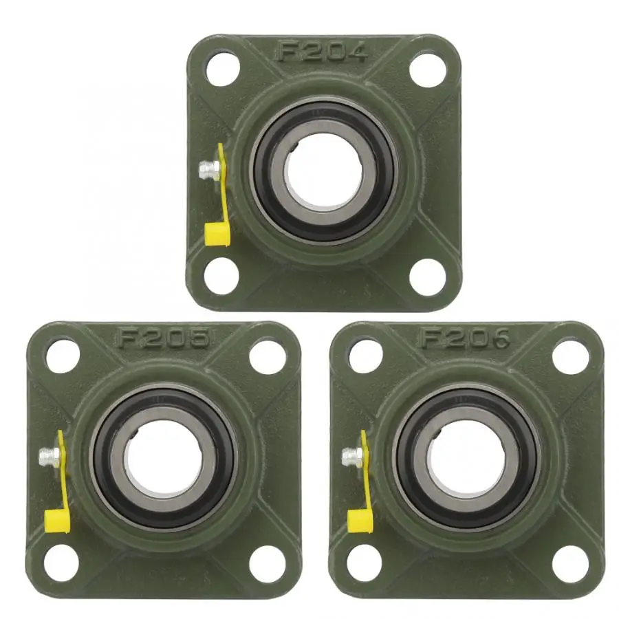 

Bearing Housing 1pcs Metric Outer Spherical Bearing Square 4 Blot Mounted Insert Bearing with Casting Housing Bearing Axial