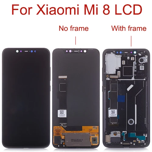 ЖК дисплей с сенсорным экраном и дигитайзером для Xiaomi Mi 8 в сборе AMOLED Mi8 сменный