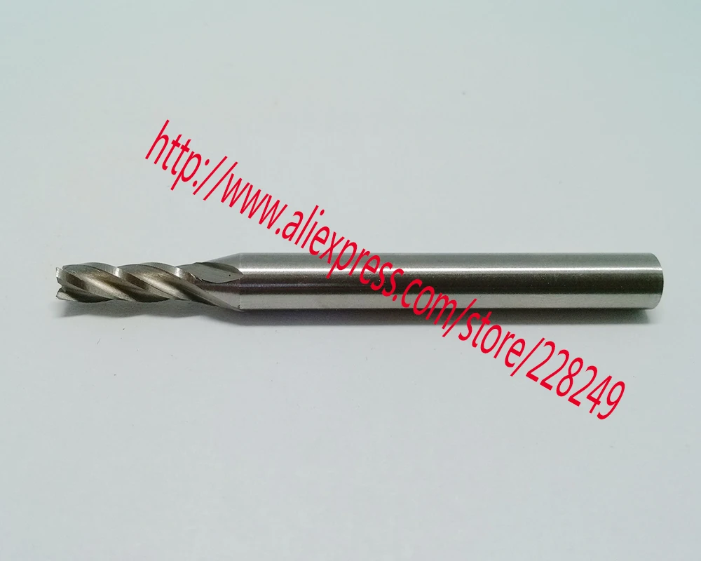 

1 pc D2*8*D6*60 HSSAL 100% grinding high quality 4 Flutes Flat End Mills Spiral Bit Milling Tools CNC Router bits