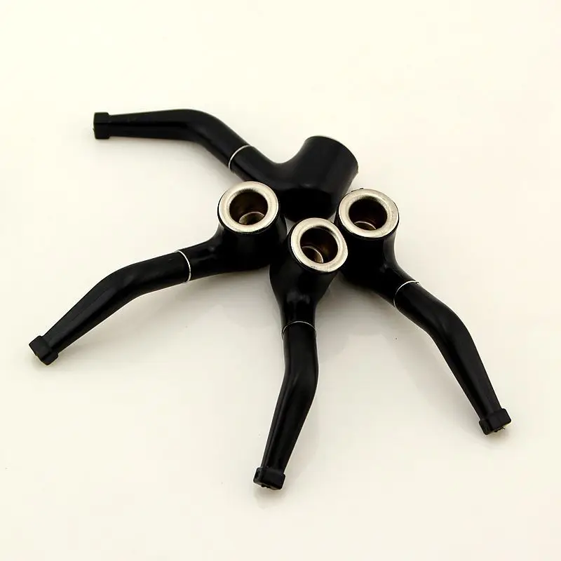 

1PC New black Mini Portable plastic herb Accessories Smoking Pipe Tobacco Pipe