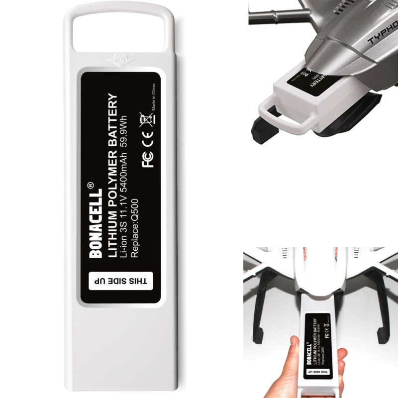 

BATTOOL 1pcs 5400mAh Rechargeable Replacement Drone Battery for Yuneec Q500 Typhoon G RC Drone Q500 4K Typhoon RC