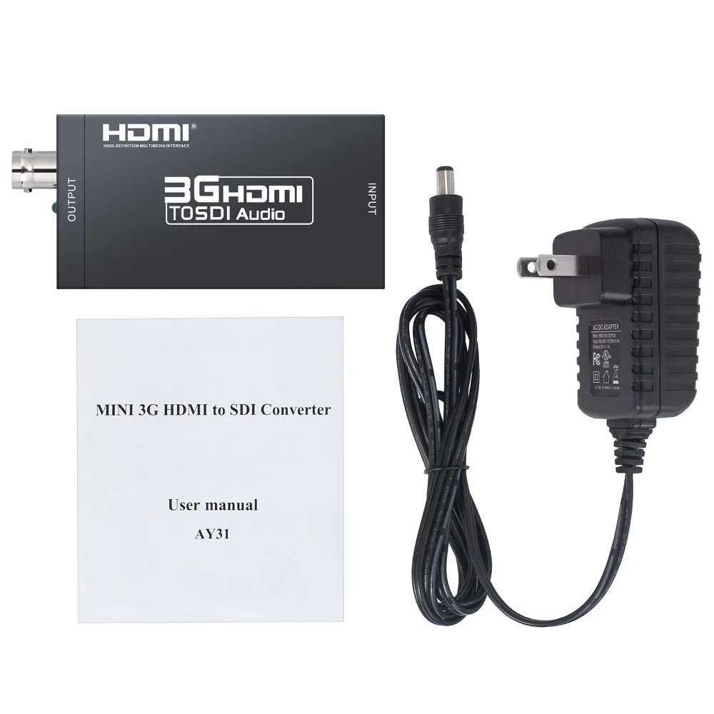 1080p к 3G-SDI 720 p/1080i к HD-SDI 480i/576i к SD-SDI конвертер адаптер 3g HDMI к SDI конвертер адаптер с US питание