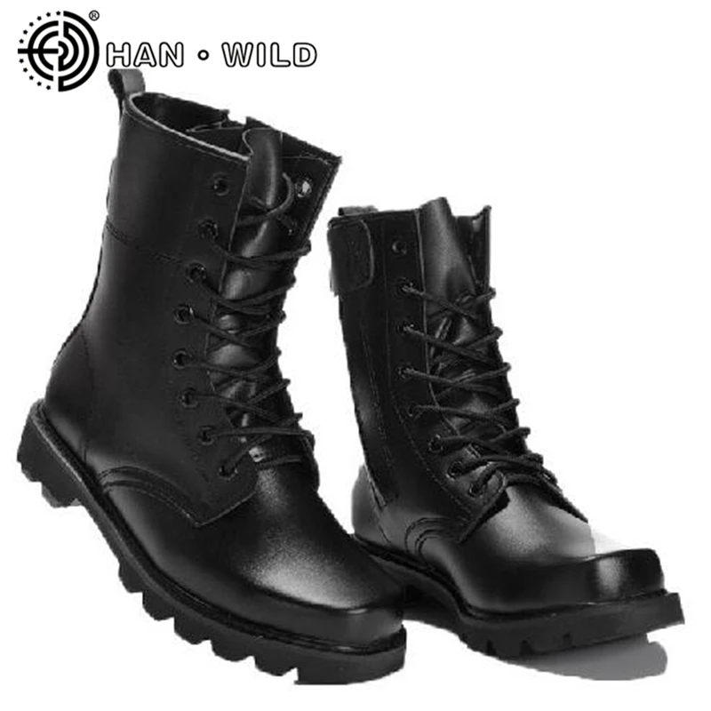 Classic Martin Boots Men Steel Toe Army Boots Leather Man Ankle Boot Work Shoes Policemen Combat