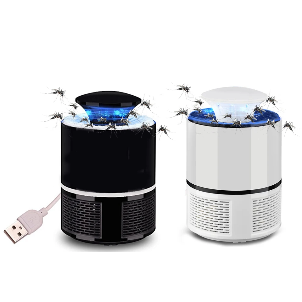  Black/White Mosquito killer USB electric mosquito killer Lamp Photocatalysis mute home LED bug zapp - 33007442993