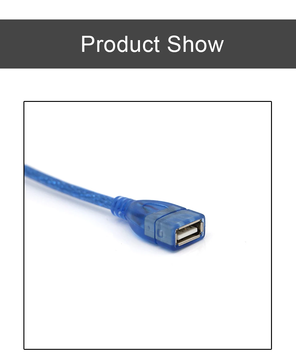 USB Extension Cable USB 2.0 Cable for Smart TV Computer PS4 Xbox One SSD Printer usb 2.0 to Extender Data Cord Male to Female (10)