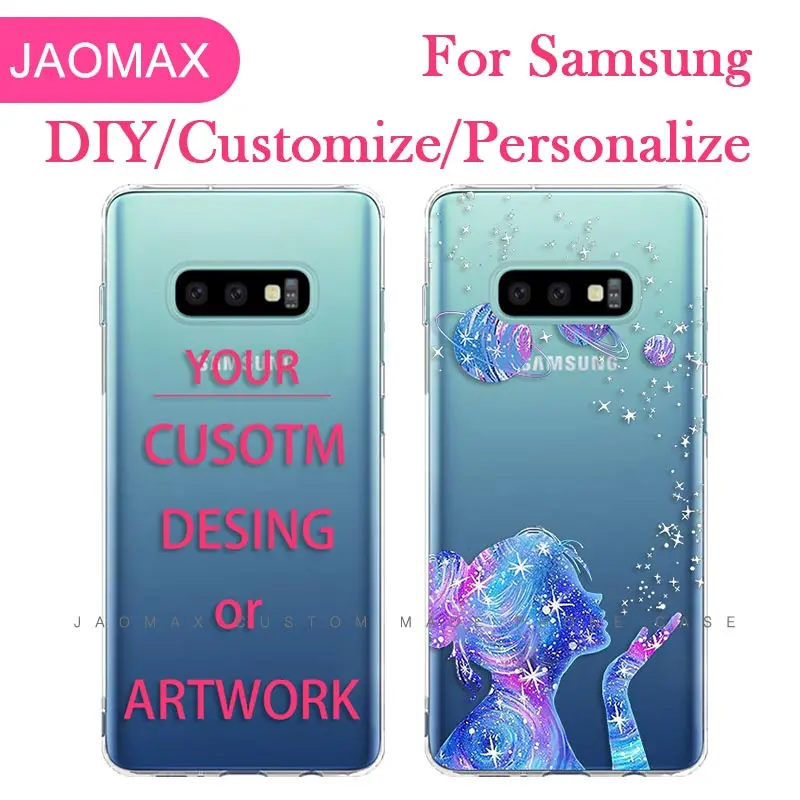 Jaomax Soft TPU Customized Phone Case For Samsung S10 Lite Pro S9 S8 S7 Edge Note 8 A5 J7 A8 Personalized Printing Photo Cover | Чехлы для