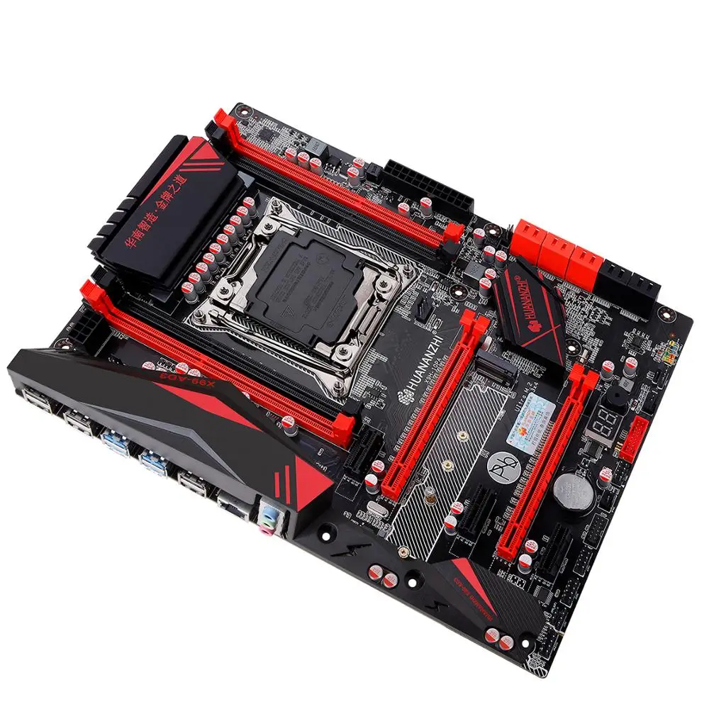 Материнская плата HUANANZHI X99 LGA2011 3 с двумя слотами M.2 и 4 * DDR3 USB3.0 10 SATA3.0 2 года гарантии