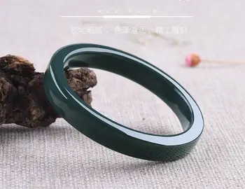 

fine jewelry hetian nephrite yu Square bracelet and nephrite bracelet Female bangle