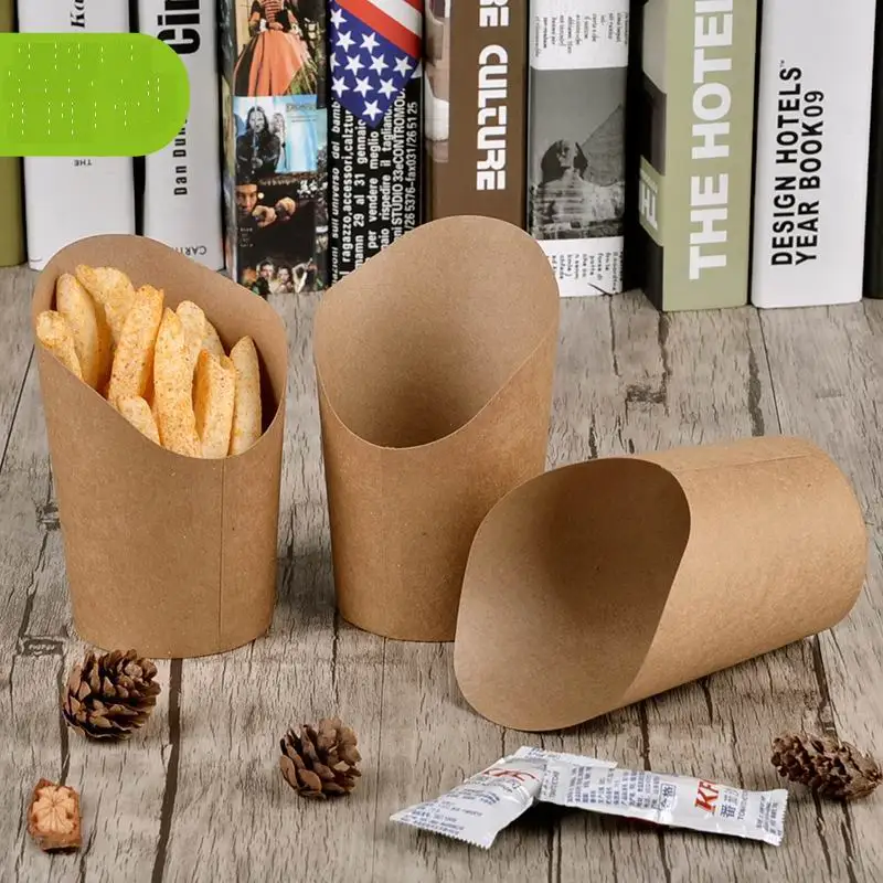 High quality wholesale 12oz Kraft Paper chips Cup/eco friendly food
