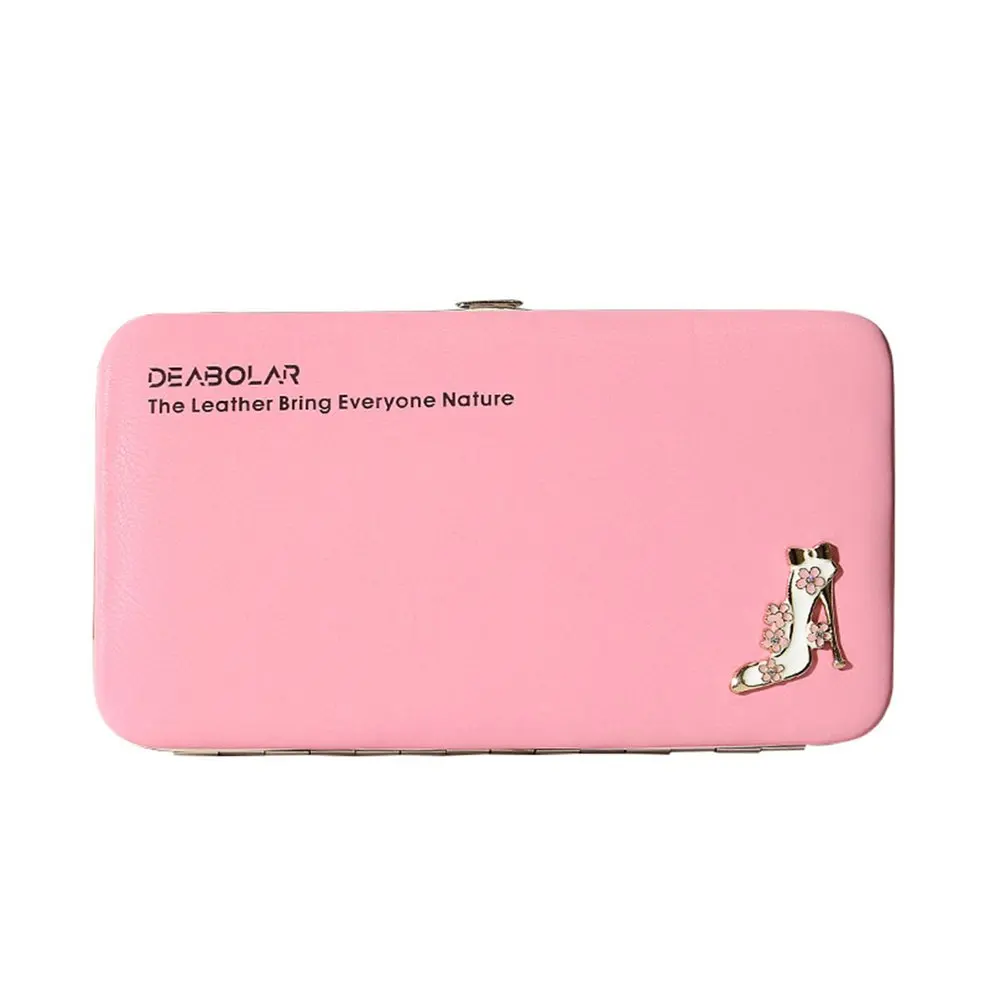 

8pcs Hand Strap Korean Fashion Women Large Capacity PU Leather Wallet Phone Bag Long Style