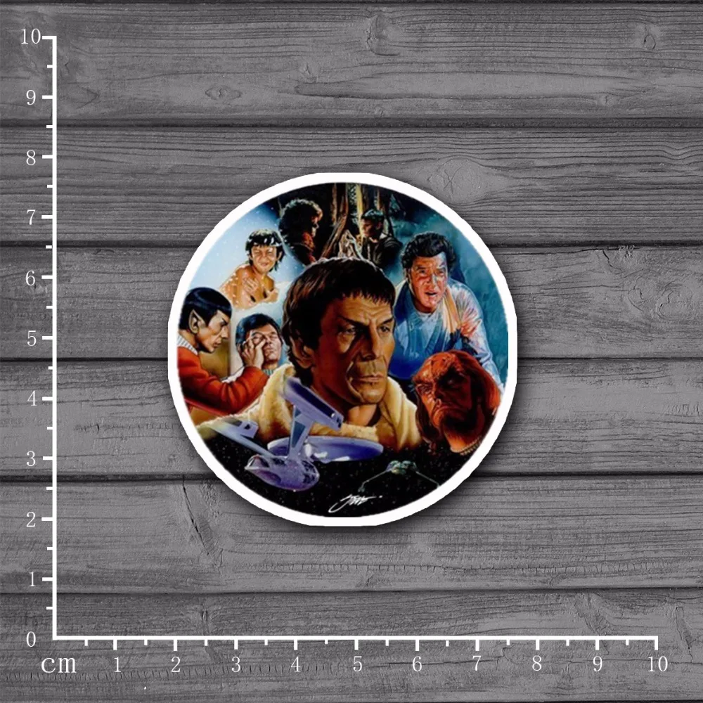 

Star Trek Retro illustrationStationery Graffiti Sticker Decor For Ablum Diary Scrapbookin Laptop New School Supplies[Single]