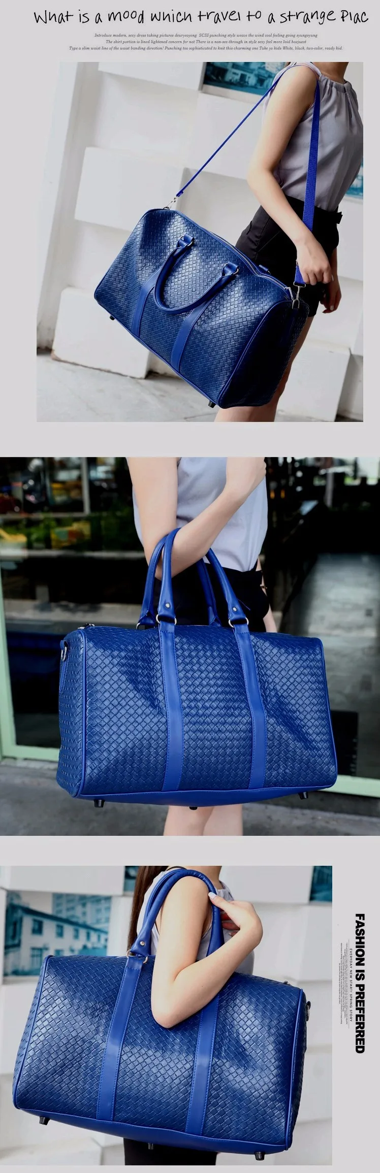 Модная мужская дорожная сумка из искусственной кожи, универсальная Женская дорожная сумка, водонепроницаемая черная крутая сумка на плечо на молнии, сумка для багажа