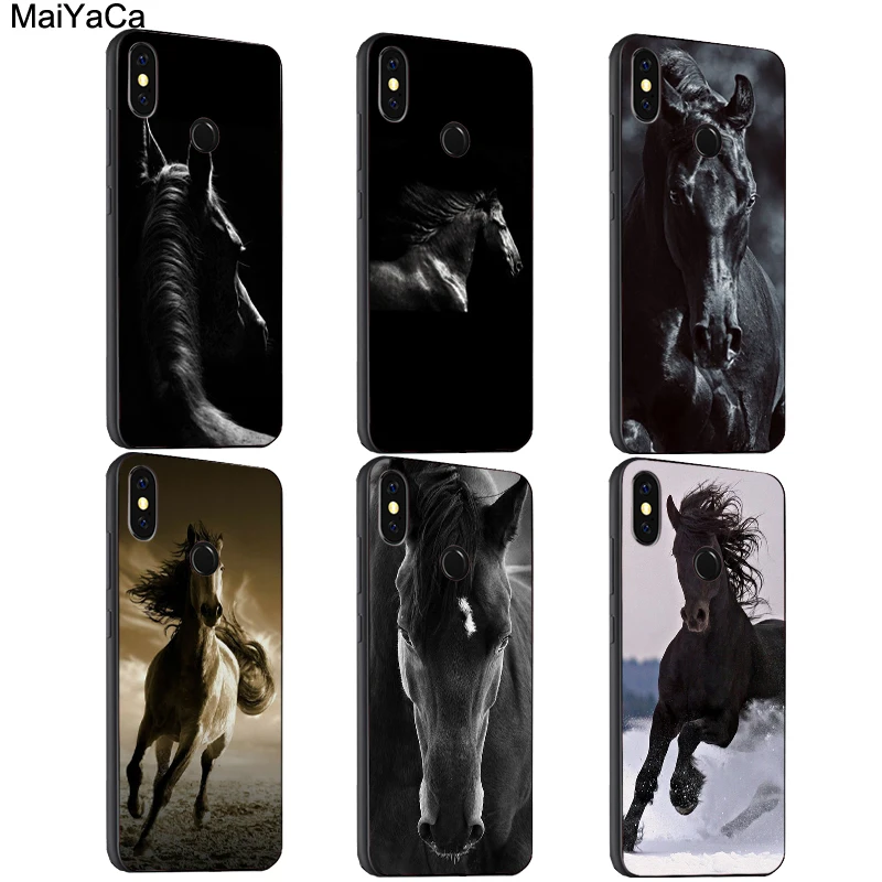 

MaiYaCa Dark Horse Animal Case For Xiaomi Redmi S2 6 6A 6pro 4X Note 5 Pro 5A 7 Mi 8 9 6X A2 Mix 2s Max 2 3 F1