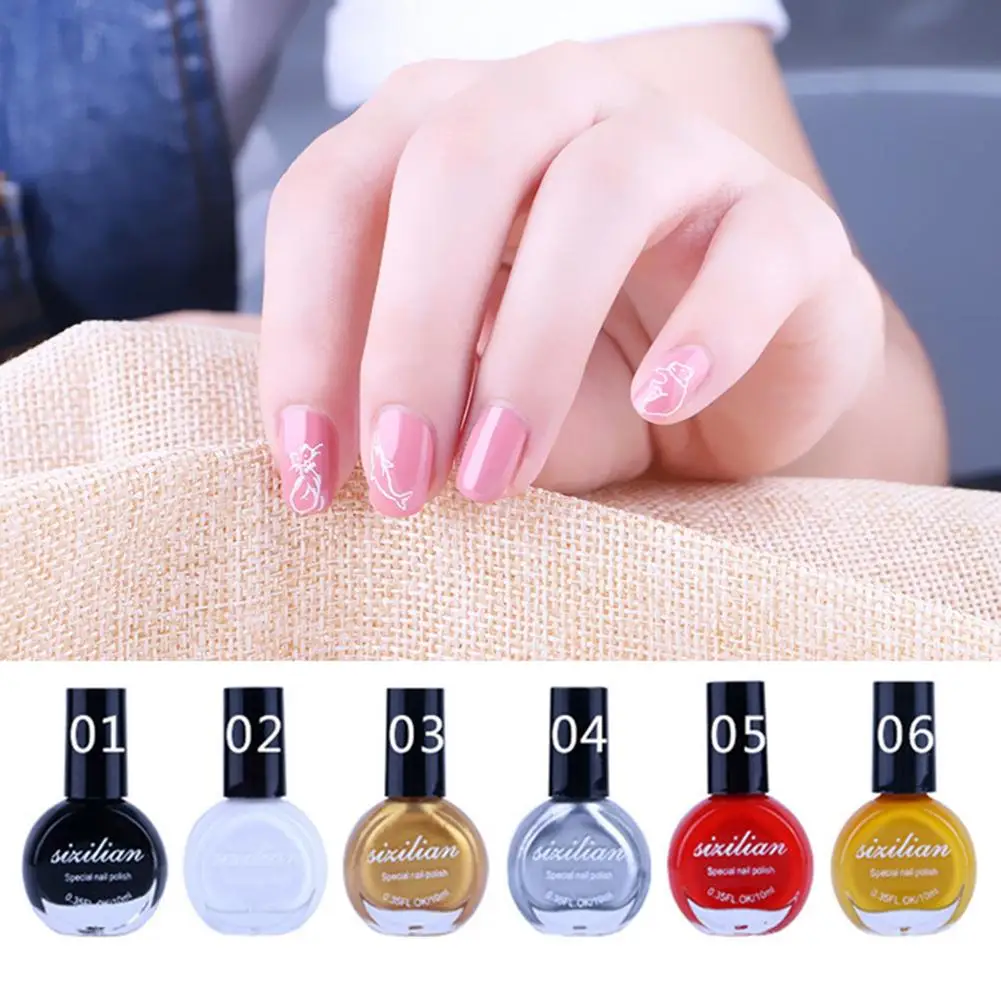 

Women Professional Beauty Template Stamping Nail Polish Art Manicure Varnish Nail Polish