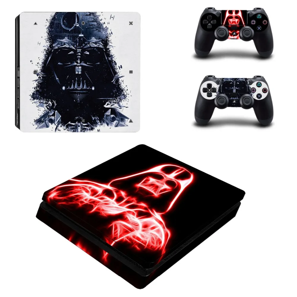 Тонкая кожа PS4 тонкая Виниловая наклейка для Playstation 4 консоль и два