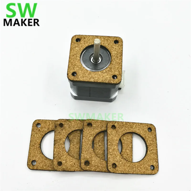 Set of 5 3mm Anti Vibration Cork dampers for 3D printer Nema17 Stepper Motors 