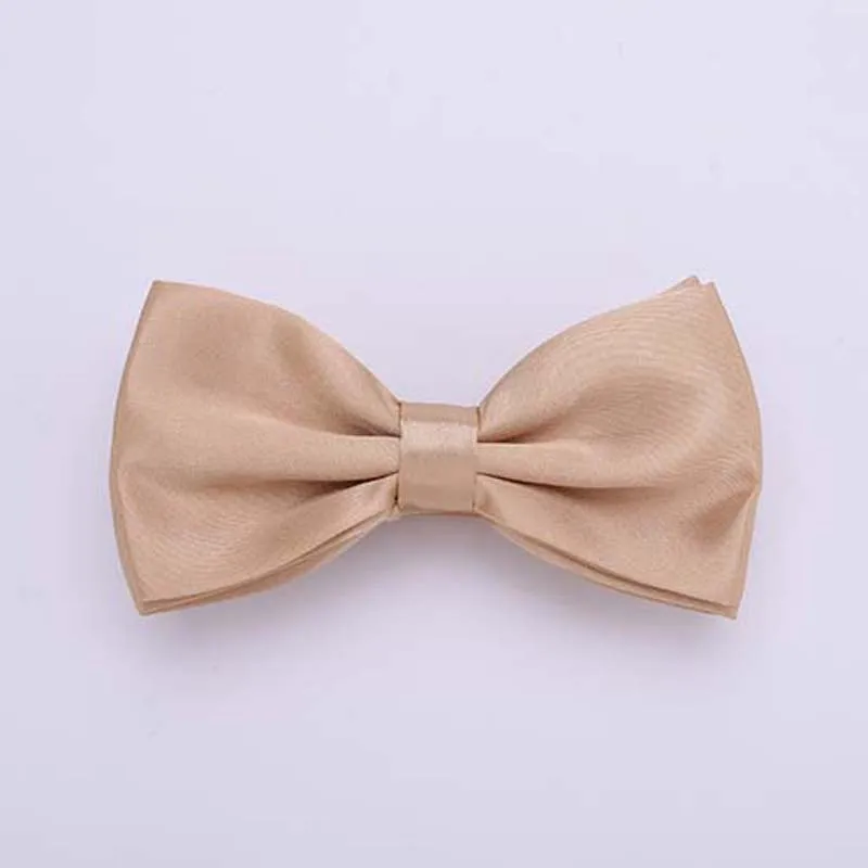 Men Champagne Gold 35 цветов, однотонные модные галстуки-бабочки для жениха, мужчин, детей, торжественные цветные галстуки-бабочки для мужчин, свадебные галстуки-бабочки - Цвет: Men Champagne Gold