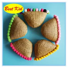 Bestkids сумки! Детские летние пляжные Наплечные сумки для малышей, соломенная мессенджер, сумка для детей, мини, кошелек, детские сумки SMT040