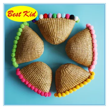 

BestKids Bags! Children's Summer beach shoulder bags Toddlers straw messenger bag Kids mini new Purse Preschol kid Bags SMT040