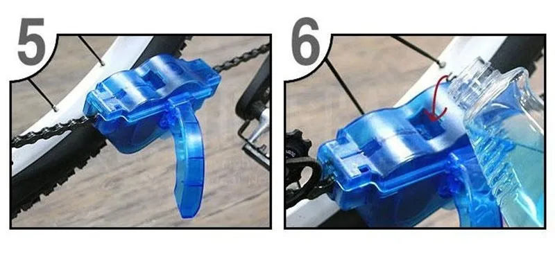 Best New Bicycle Chain Cleaner Cycling Bike Machine Brushes Scrubber Wash Cchain Cleaner Bicycle Chain Lubricant Clean Freeshippping 7