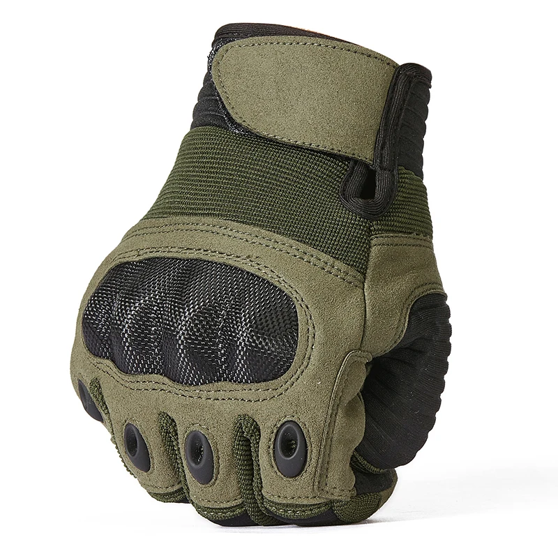 ReFire Gear Army Military Tactical Gloves Men Paintball Airsoft Carbon Knuckle Full Finger Glove Anti-Skid Bicycle Combat Mitten