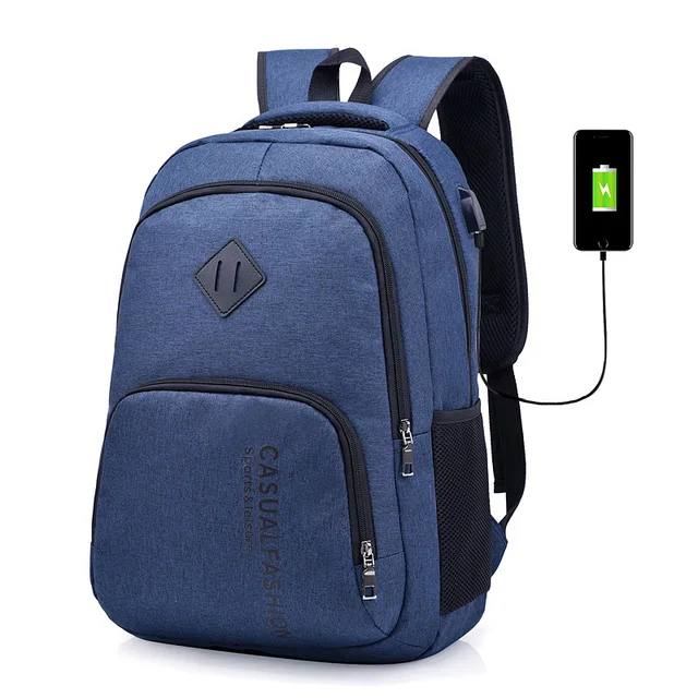 DINGXINYIZU USB Rechargeable Backpack Men's 15 inch Laptop Backpack ...