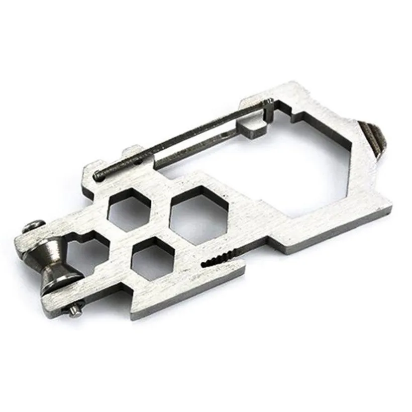 

Pulley System Stainless Steel Carabiner Opener Outdoor Multifunction Tools Outdoor Camping Hiking EDC Fishing Accessories 4A