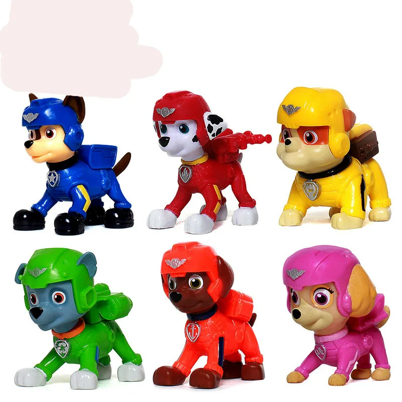 

2019 One Piece Paw Patrol PVC Action Figure Model Canine Puppy Dogs Movie Action Figure Patrolling Kids Boy Toys for Children