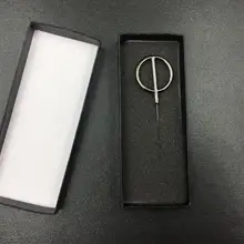 Классическая черная брошь упаковка скрепок подарочные коробки нагрудник Bradge коробка Мужская коробка витрина для украшений Чехлы для хранения 100 шт/партия