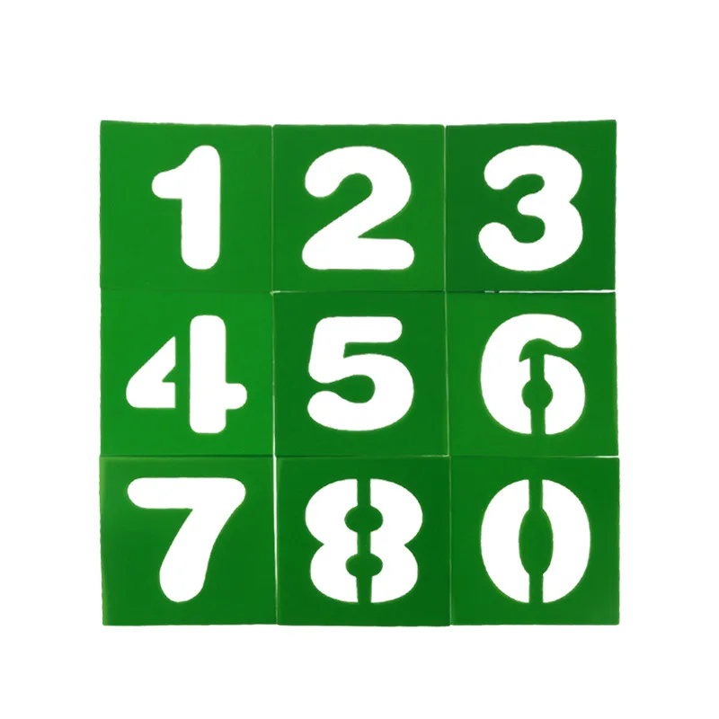 

9pcs Number Layering Stencils for Diy scrapbook/photo album Decorative Embossing coloring,painting stencil,home decor
