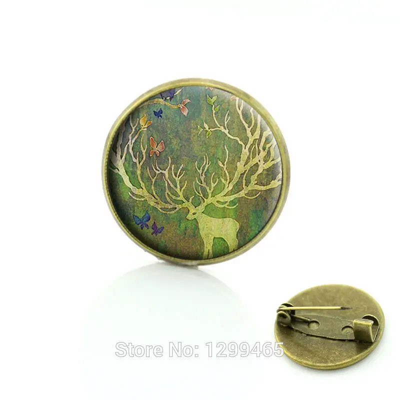 

Christmas gift Fashion Alloy Time Gem Brooches/Pins Vintage Christmas Deer Handmade Jewelry Wholesale Butterfly C94
