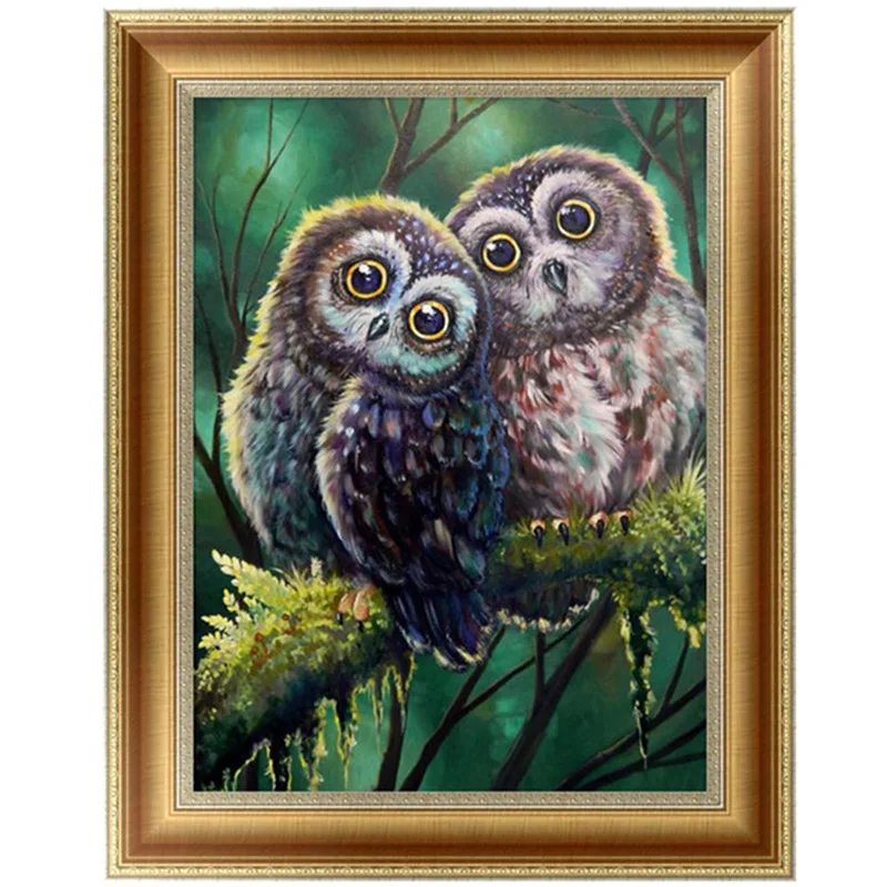 Алмазная мозаика сова схема