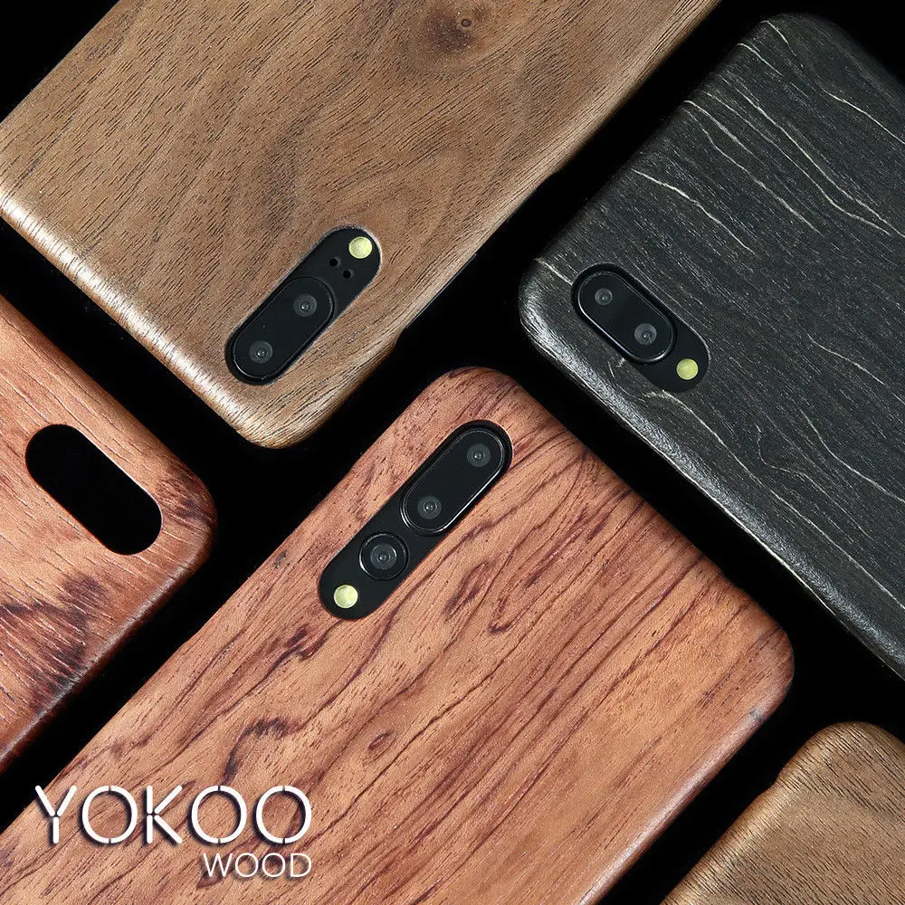 

For Huawei P30/P30 Pro/P30 Lite/P20 /P20 Pro/P20 Lite walnut Enony Wood Rosewood MAHOGANY Wooden Back Case Cover