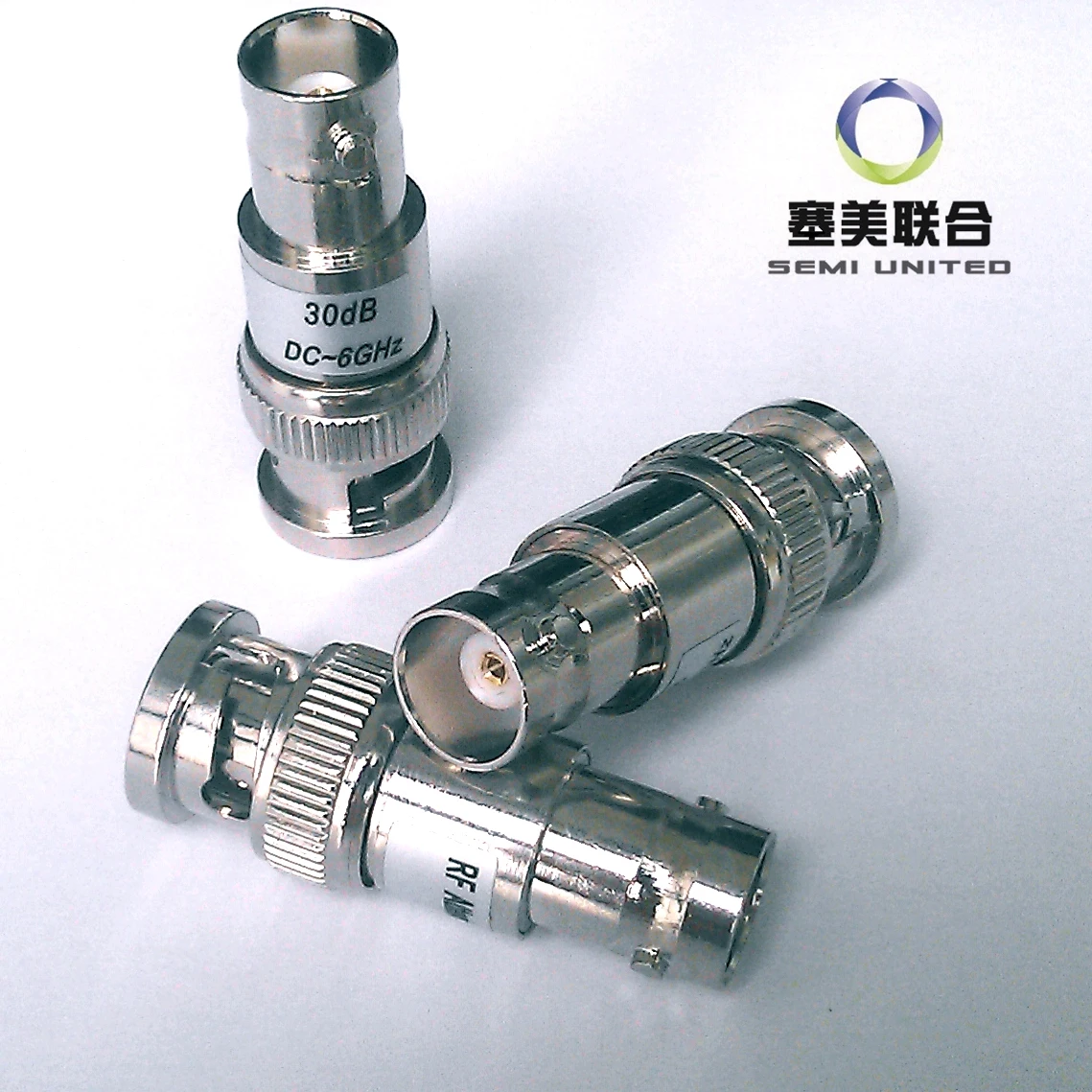 

Q9/BNC coaxial fixed attenuator ATT:1-30dB; frequency: DC-3GHz, 6GHz; 2W