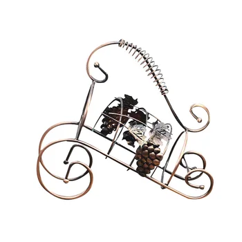 

Wine Racks Home Kitchen Bar Accessories Handmade Grape Plating Process Support Nice Practical Wine Holder Metal Craft Decoration