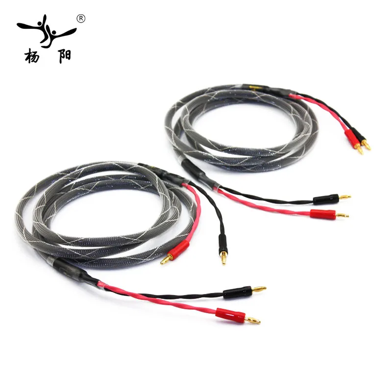 Кабель для динамика YYAUDIO Hifi типа банан с разъемом провод из чистой меди 4N вилками