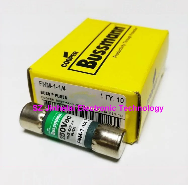 

New and original FNM-1-1/4 Time-Delay Fuses 1.25A 250V 10*38mm