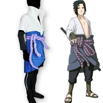 

Calssic Anime Naruto Cosplay Shippuden Uchiha Sasuke Cosplay Costumes KSuit European Size Free Shipping