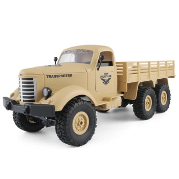 

JJRC Q60 6WD RC Military Truck Off-road Car Inclined Shock Absorbers / Speed Conversion RTR Best Gift for Children