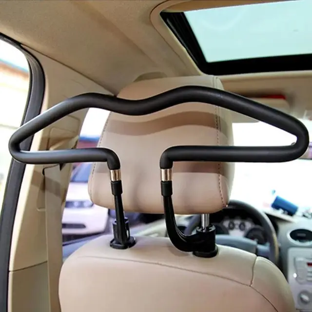 Portable Metal Car Seat Headrest Clothes Hanger Jacket Suit Holder Rack