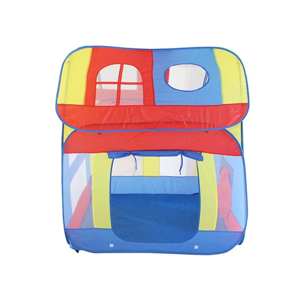 

Boys And Girls Children Play House Indoor And Outdoor Tent Blue Square Children's Big House Game Tent
