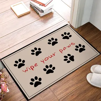 

Large Wipe Your Paws Doormat Outdoor Recycled Rubber Front Door Bathroom Mat Outside Waterproof Shoes Scraper Entryway Rug Home